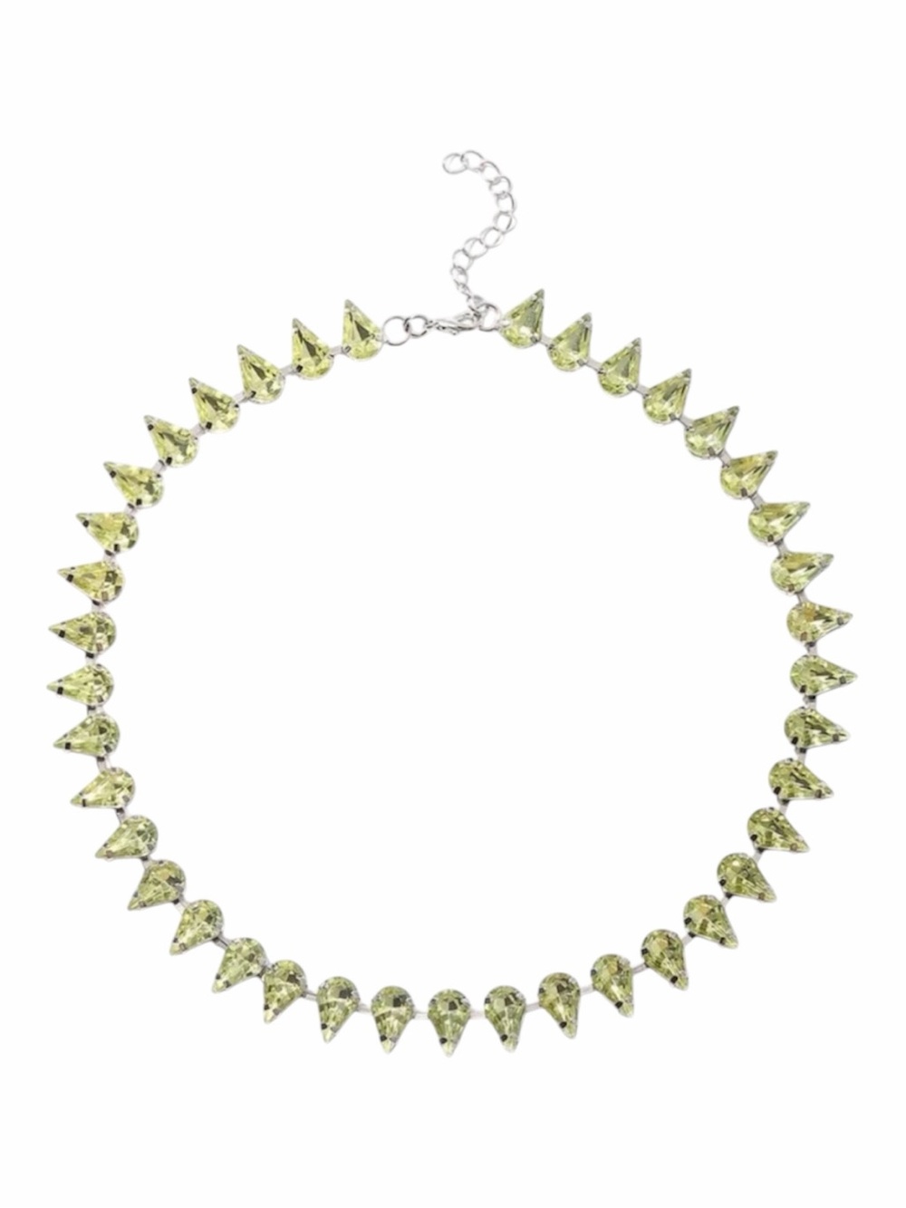 Lemon Teardrop Crystal Necklace - Women Jewelry
